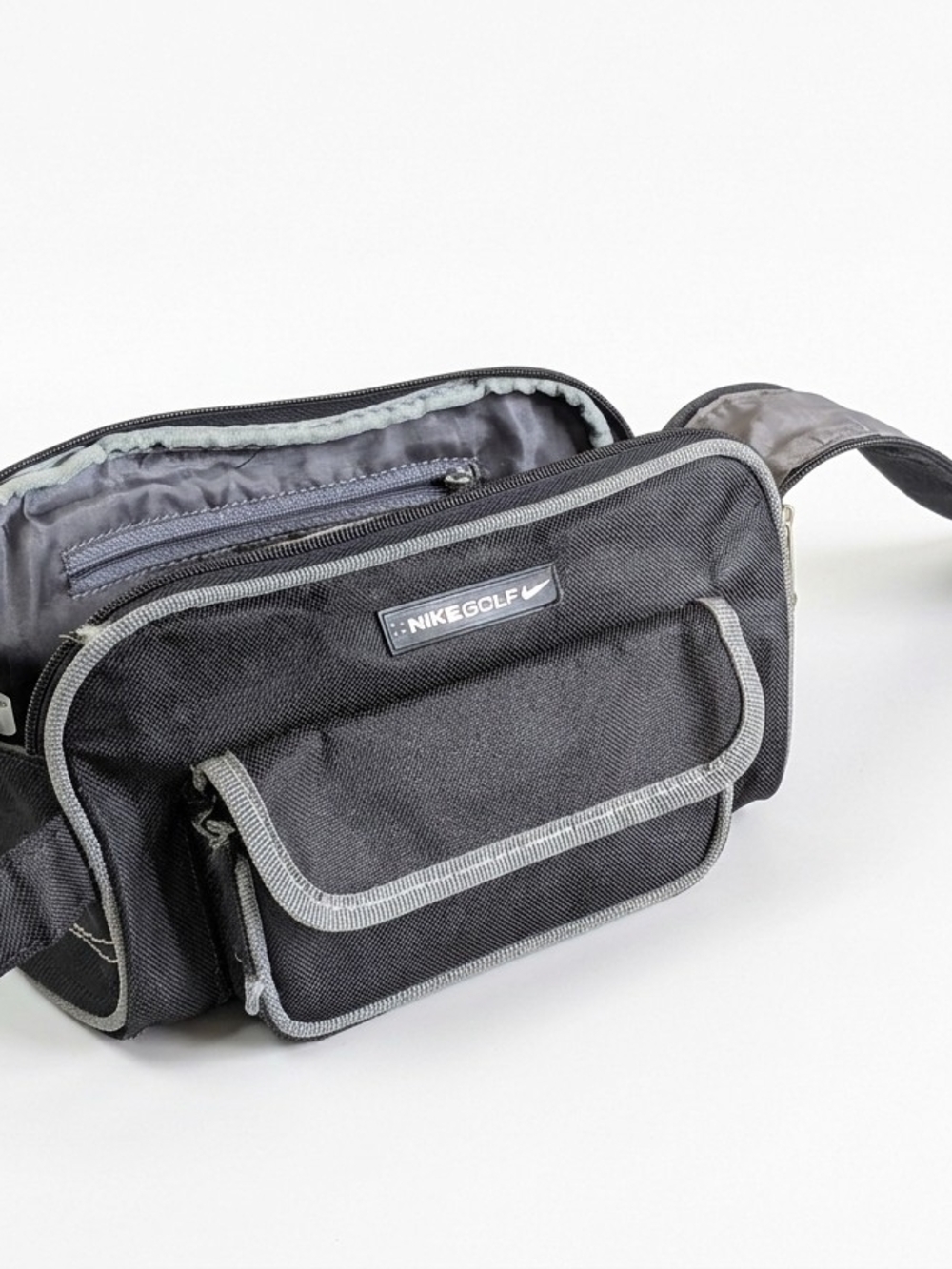 y2k Nike Golf Black Dopp Kit Toiletry Bag Travel Organizer Pouch
